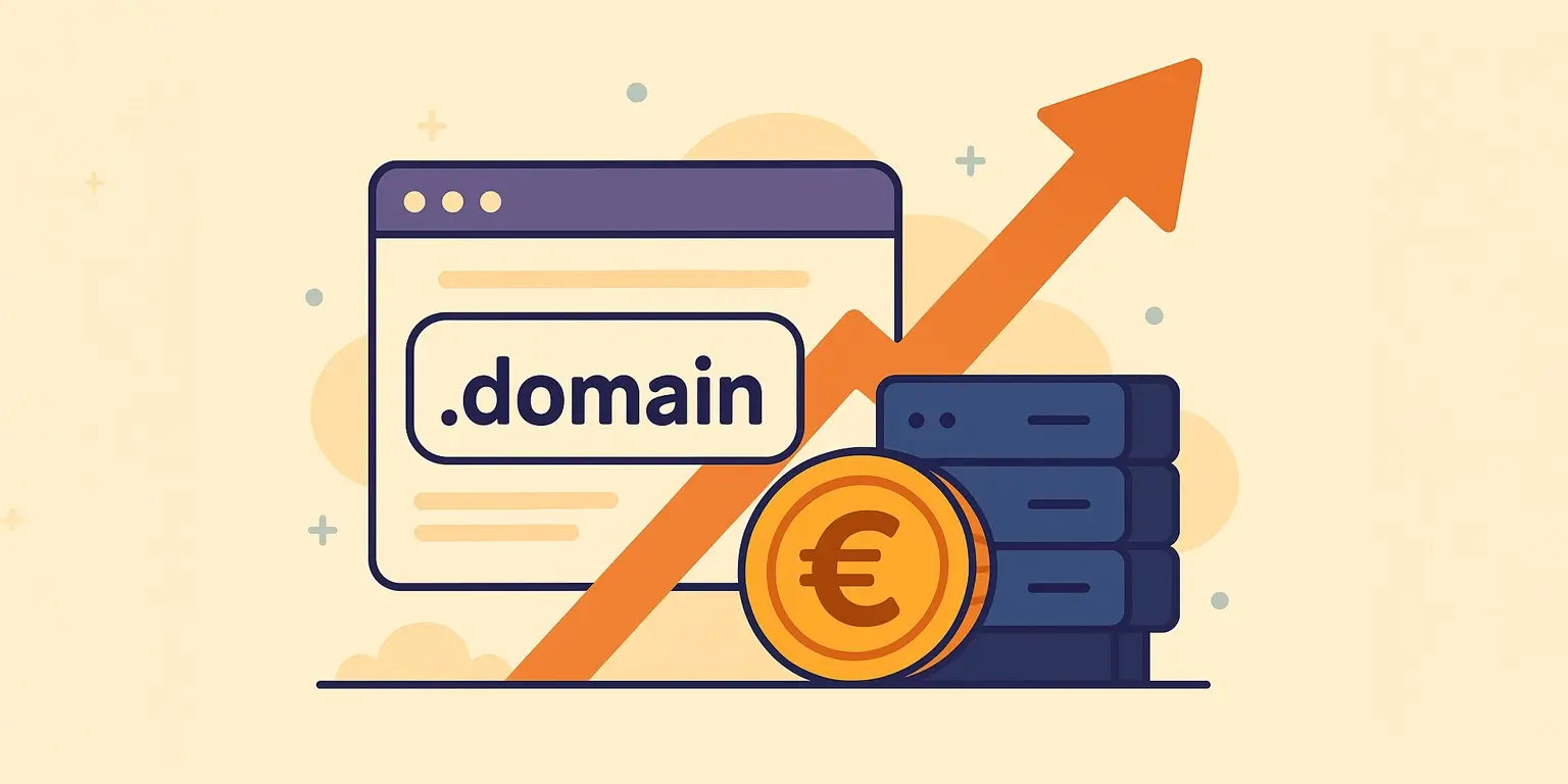 Nieuwe domeinprijzen per 15 januari 2026