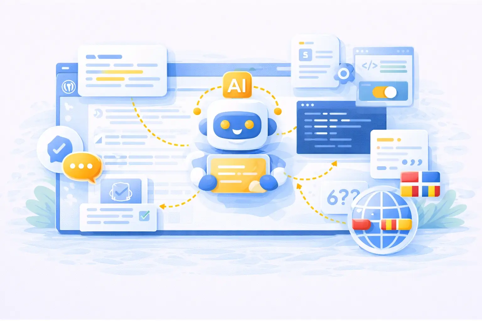 AI-assistent in het WordPress-dashboard