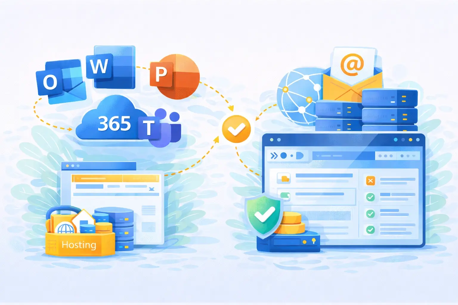 Webhosting combineren met Microsoft 365