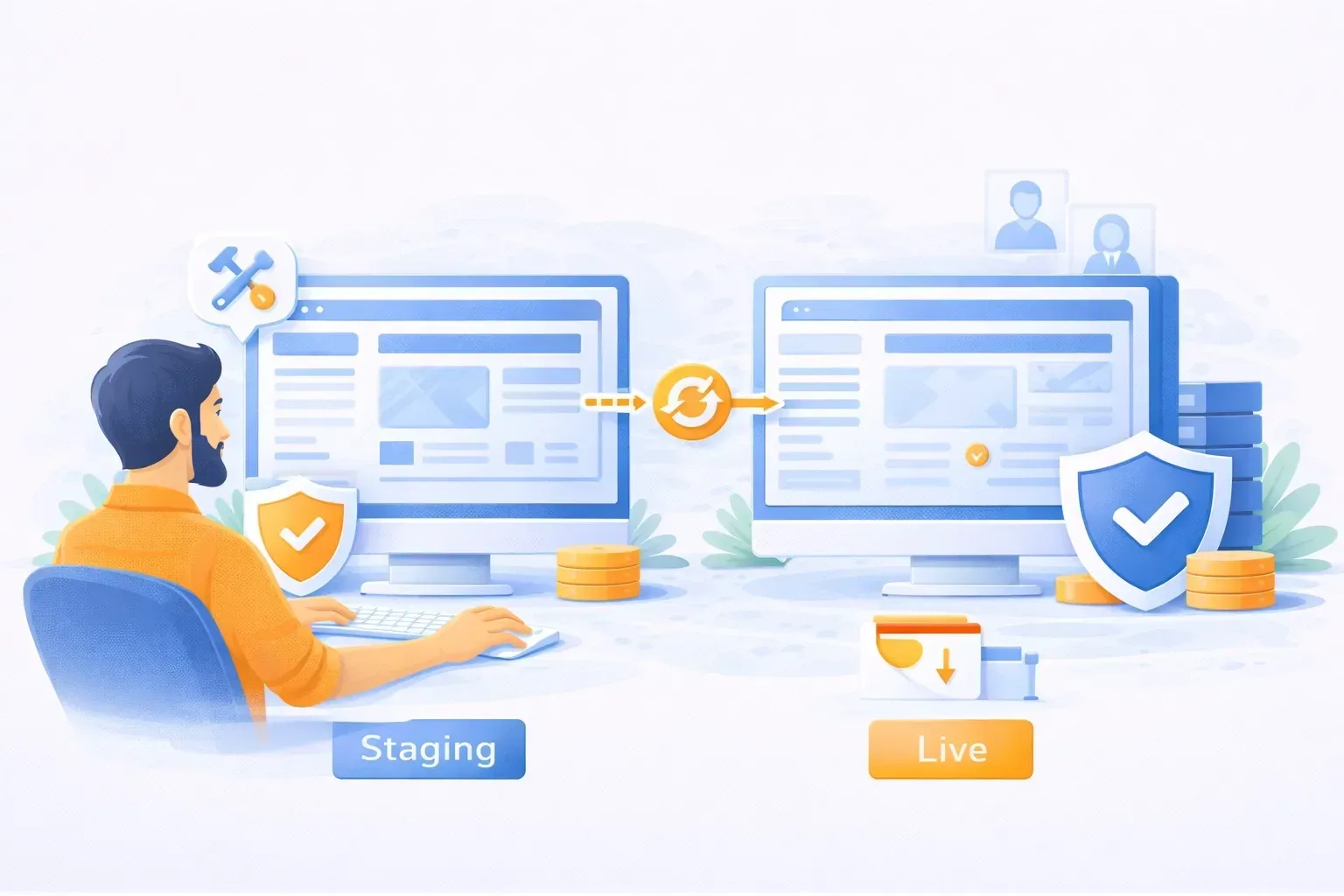 Stagingomgeving aanmaken en beheren via Installatron