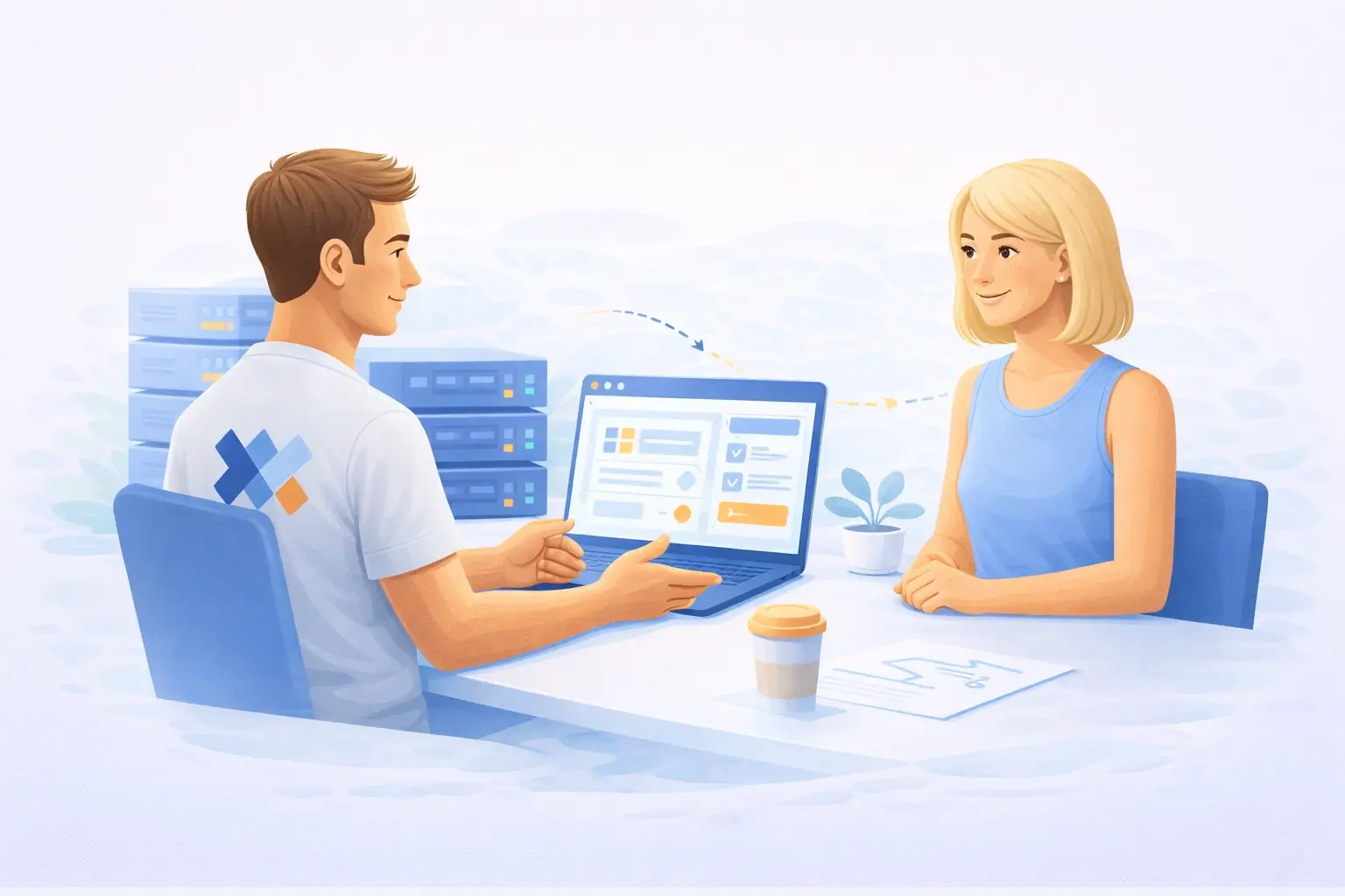 Persoonlijk contact bij serverbeheer — geen anonieme helpdesk