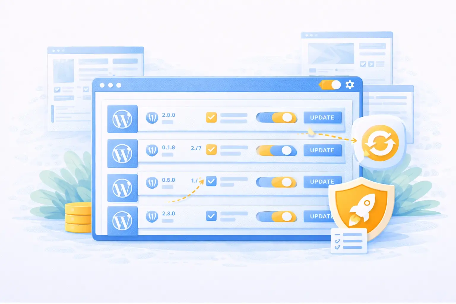 Overzicht van meerdere WordPress-installaties in WordPress Toolkit