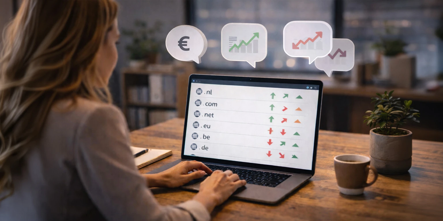 Fair and transparent domain pricing — always up to date