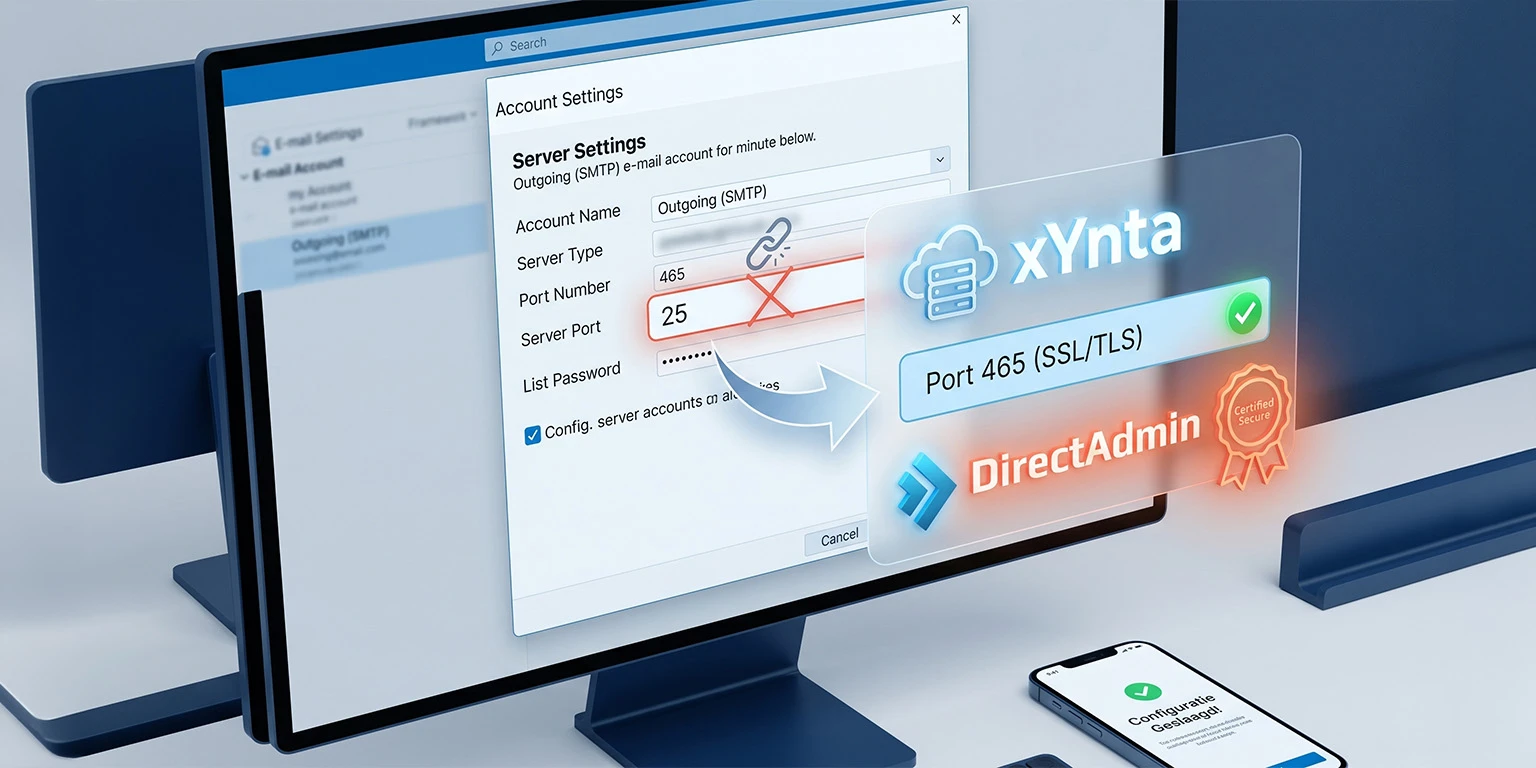Important: port 25 no longer available for sending email